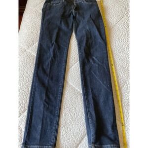 Uniqlo Ultra Stretch Skinny Jeans  31 Dark Blue Excellent Tapered Middle Rise